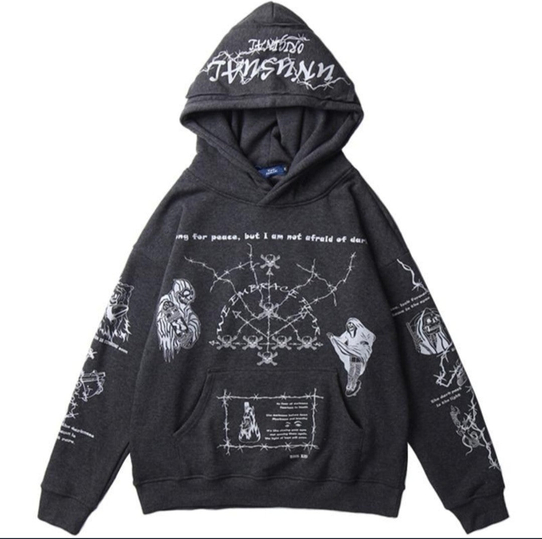 EMBRACE FEAR SKULL HOODIE