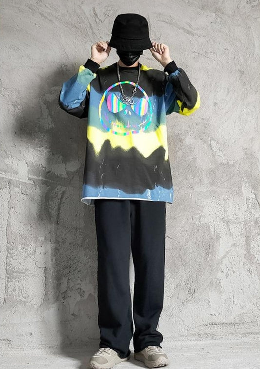 Colourful Reflective Skeleton Crewneck