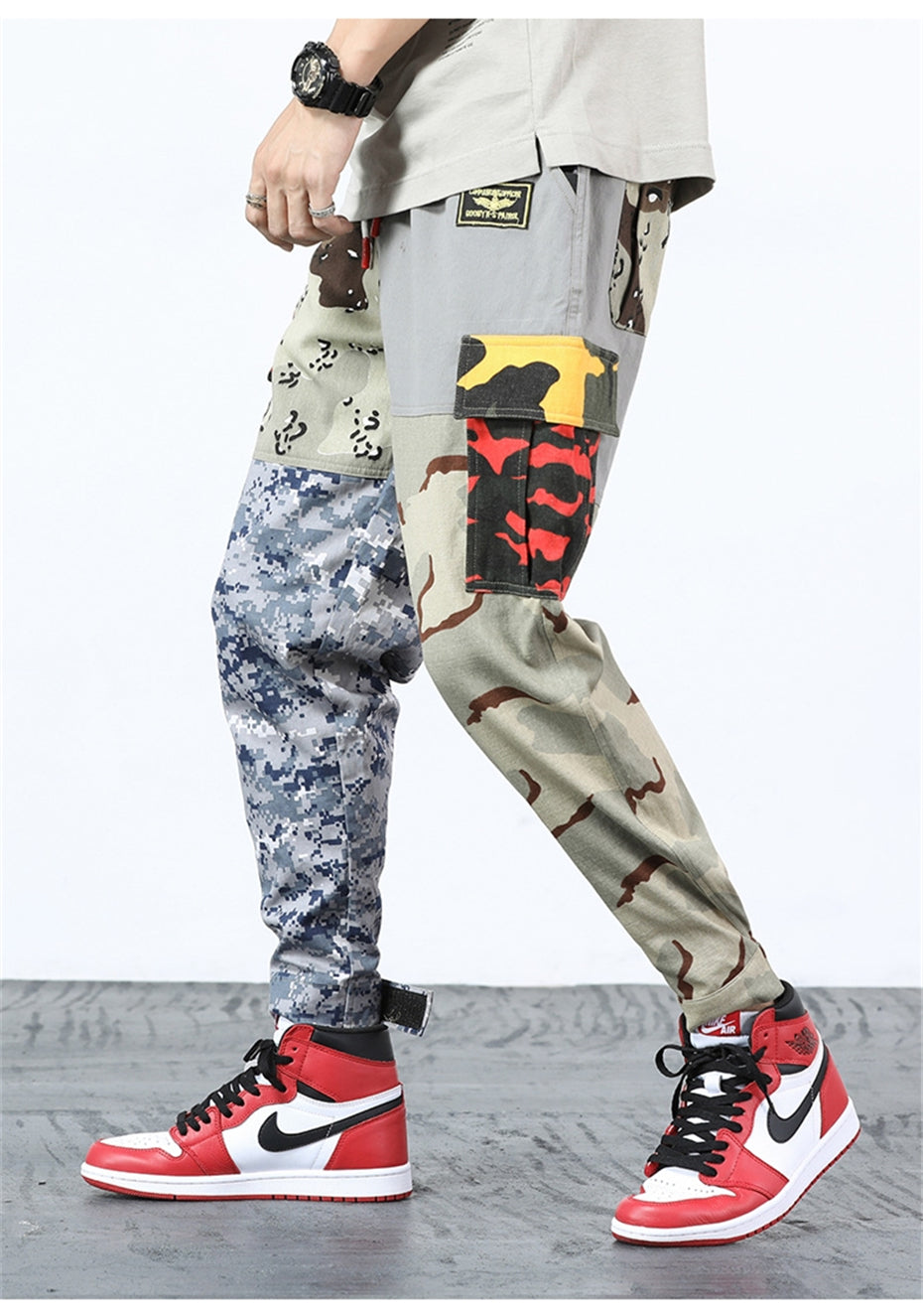 MIXED UP CAMO STREET JOGGER PANTS