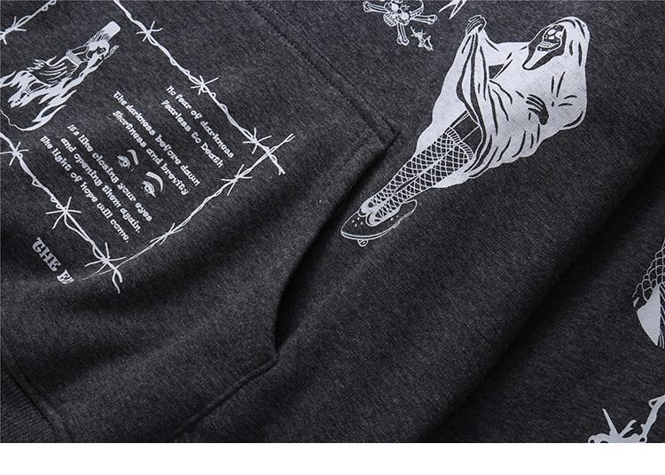 EMBRACE FEAR SKULL HOODIE