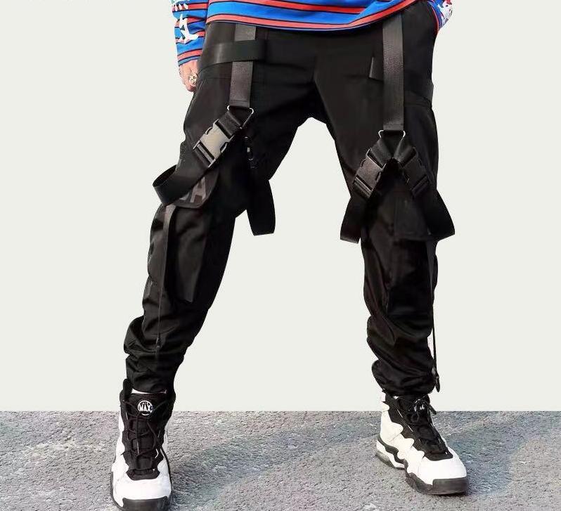 Streetwear Multi-Buckle Cargo Pants