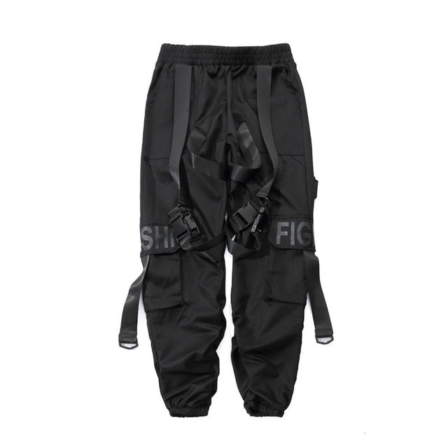 Streetwear Multi-Buckle Cargo Pants