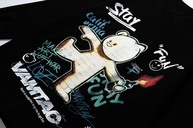 Graffiti Bear Streetwear Crewneck