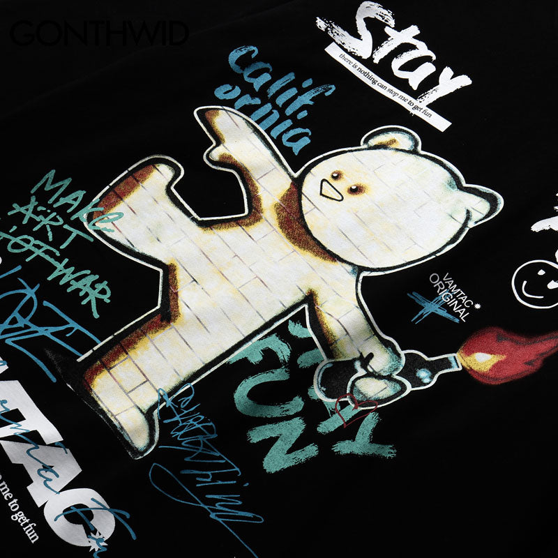 Graffiti Bear Streetwear Crewneck