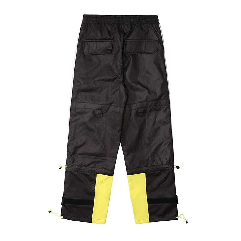 Black Baggy Drawstring Cargo Pants