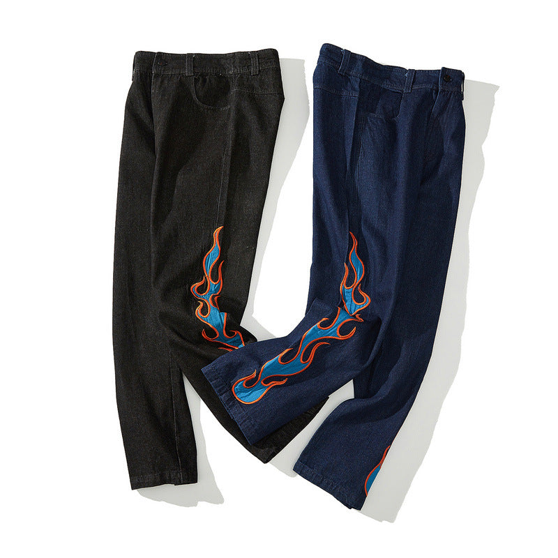 IN FLAMES DENIM PANTS