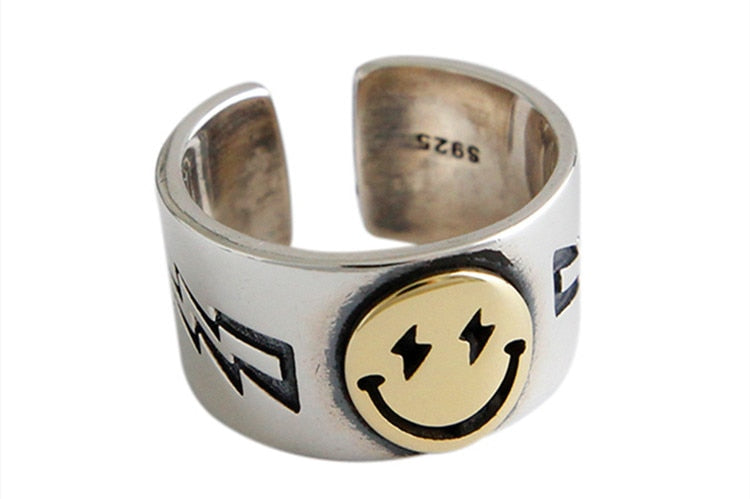 SMILEY THUNDER RING