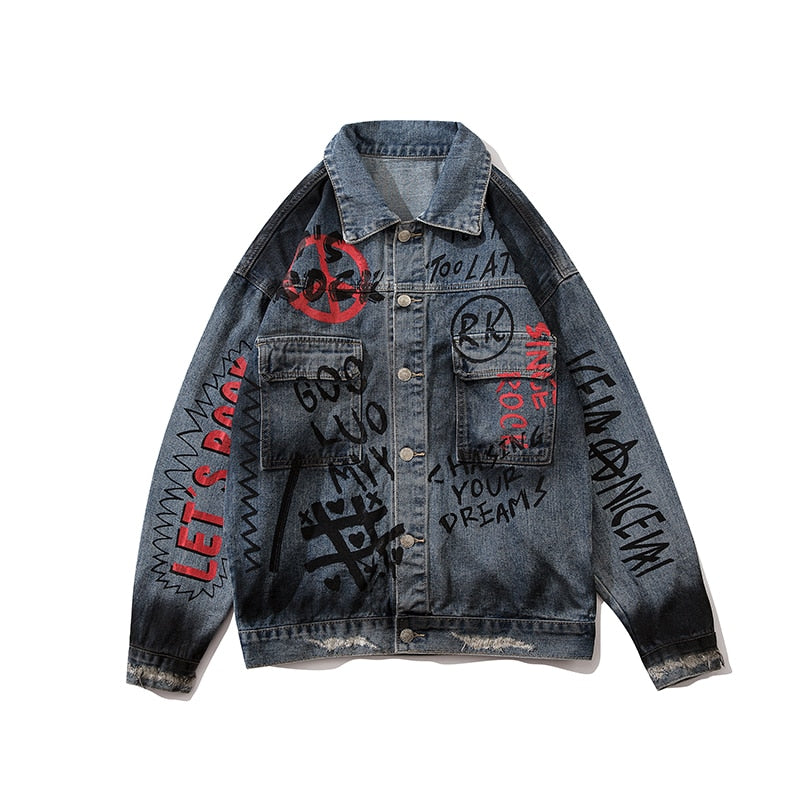 LET'S ROCK TEDDY BEAR DENIM JACKET