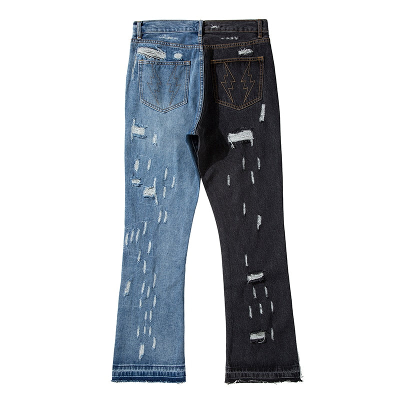 HALF CUT LIGHTNING DENIM