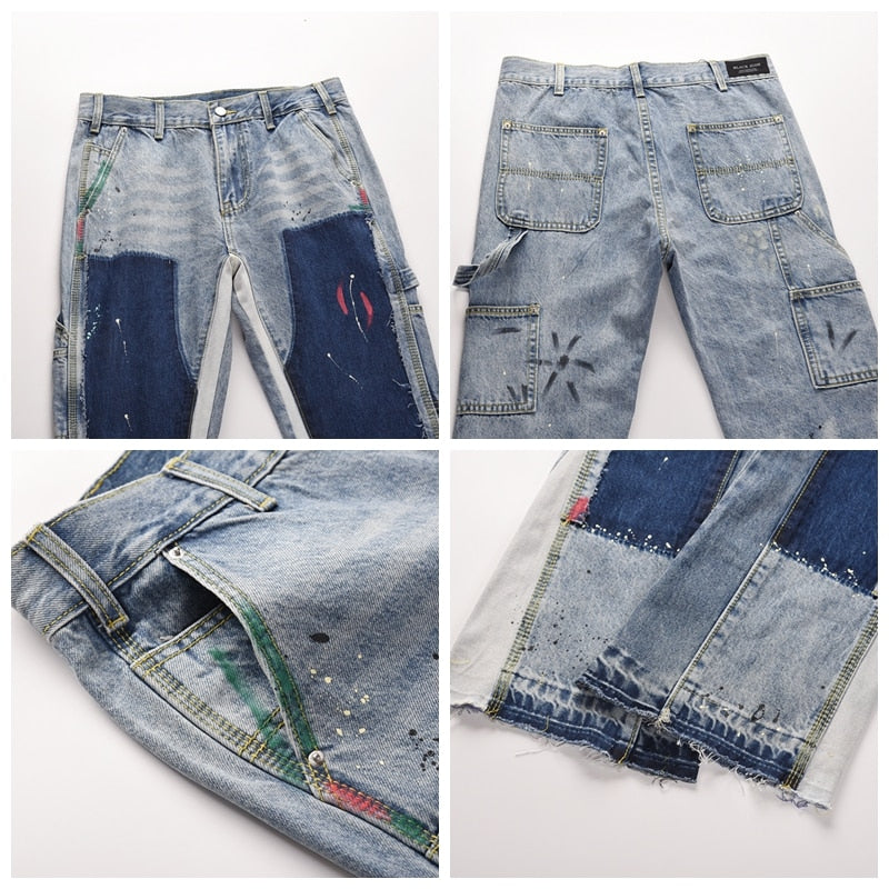 BENNY PATCHWORK DENIM JEANS