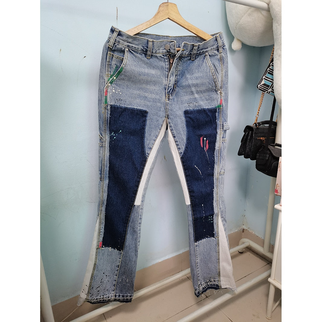 BENNY PATCHWORK DENIM JEANS