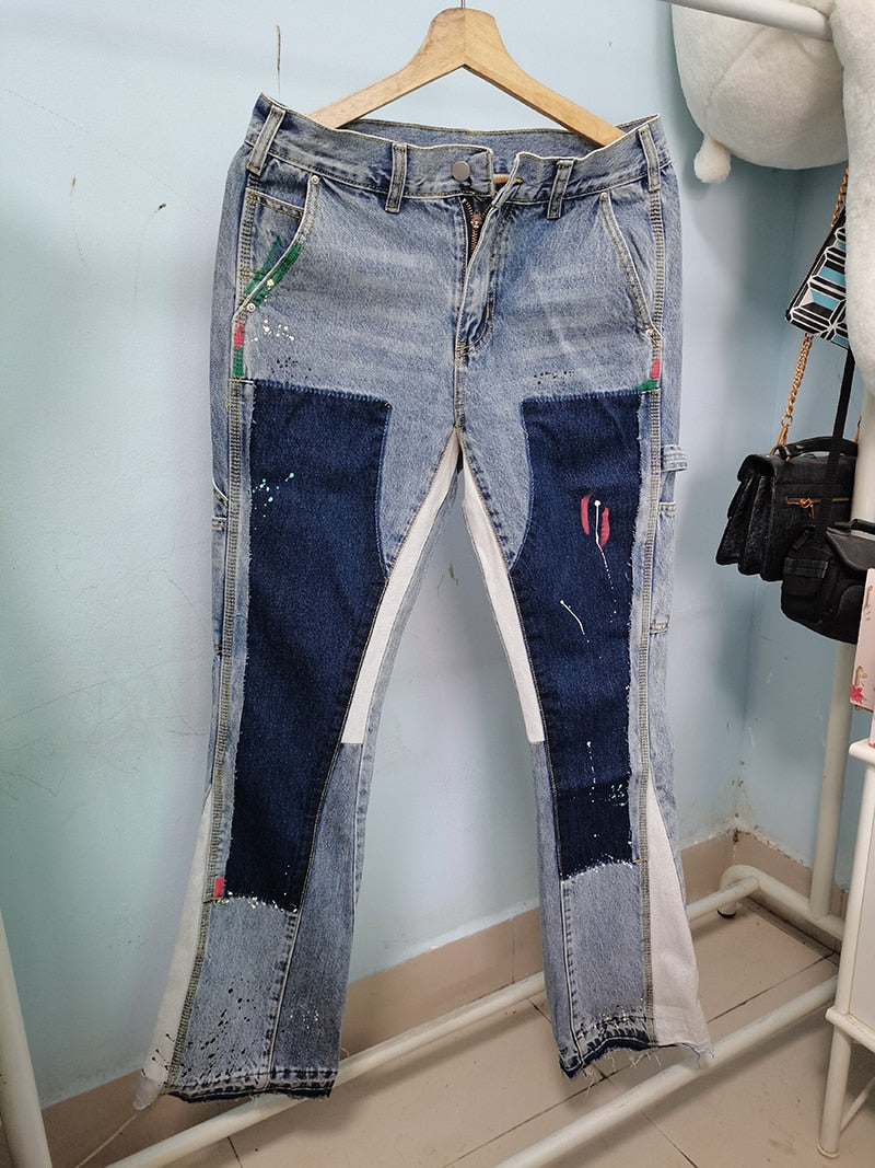 BENNY PATCHWORK DENIM JEANS