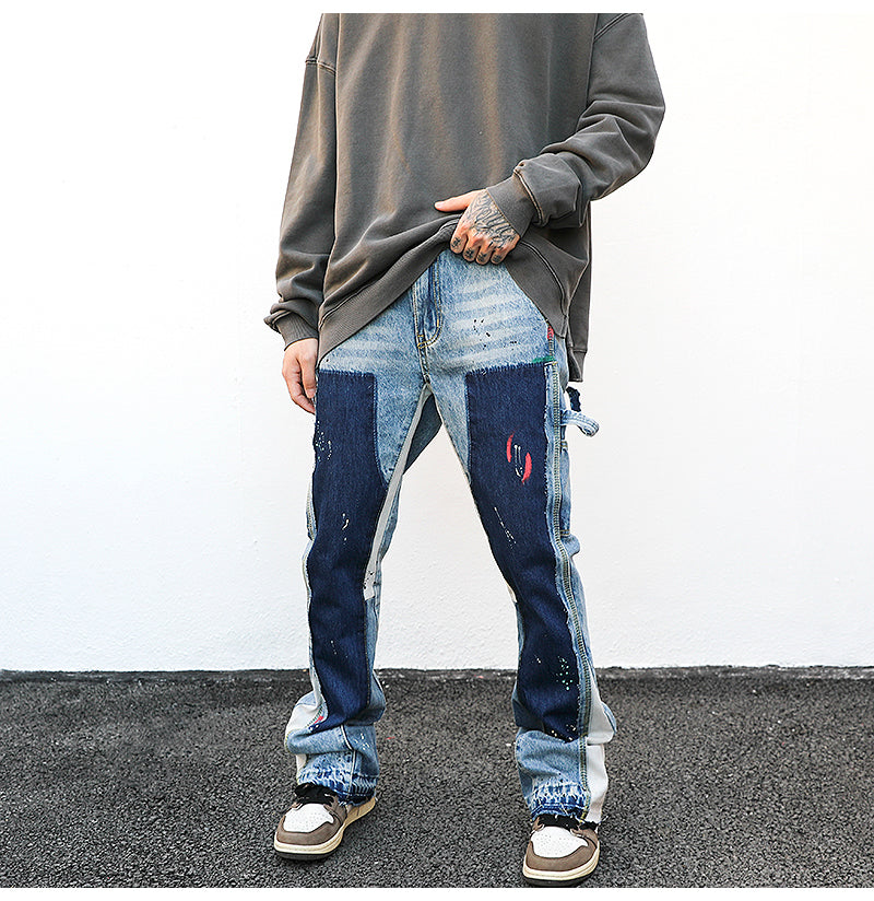 BENNY PATCHWORK DENIM JEANS