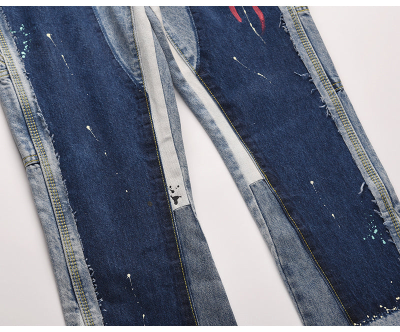 BENNY PATCHWORK DENIM JEANS