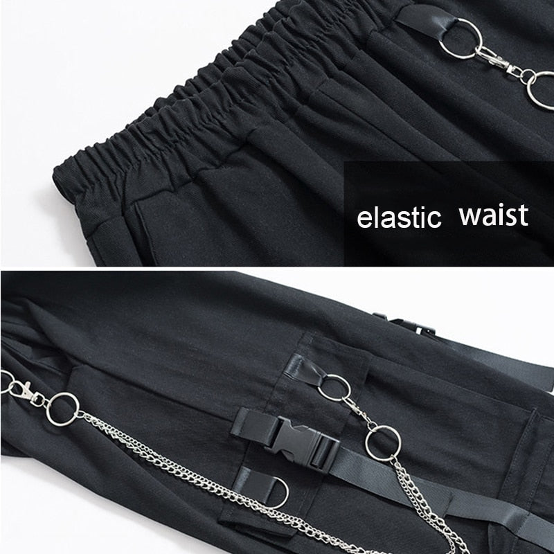 Women's Cargo Pants With Chains