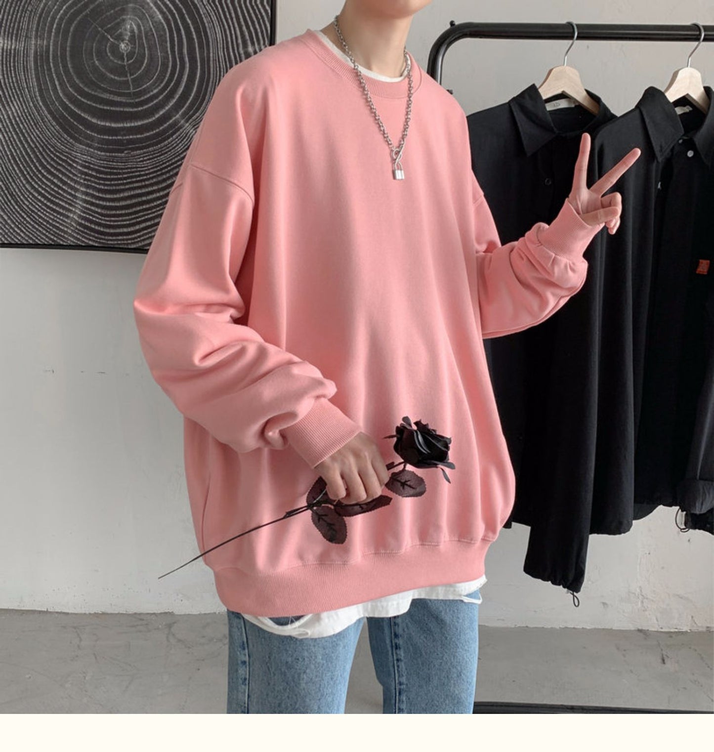 Oversized Long Sleeve Pullover