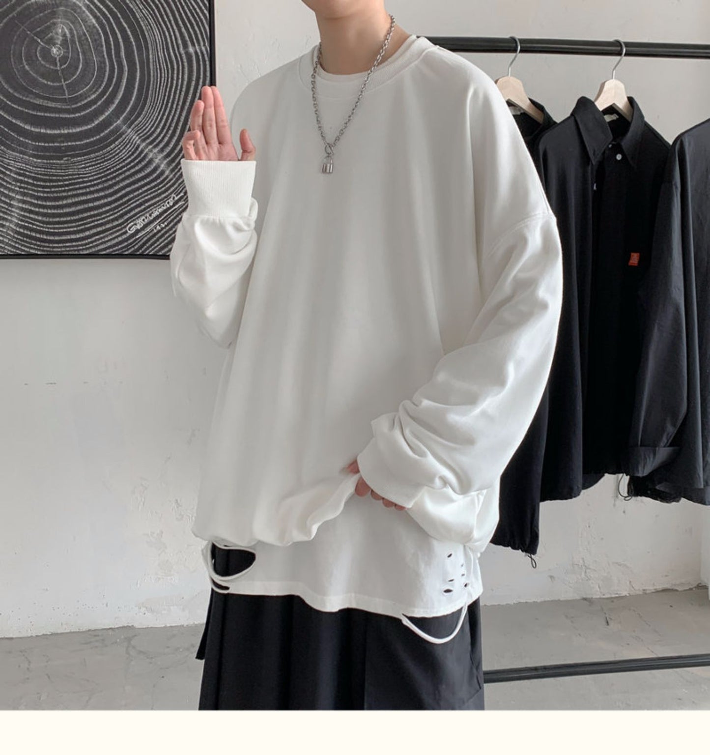 Oversized Long Sleeve Pullover