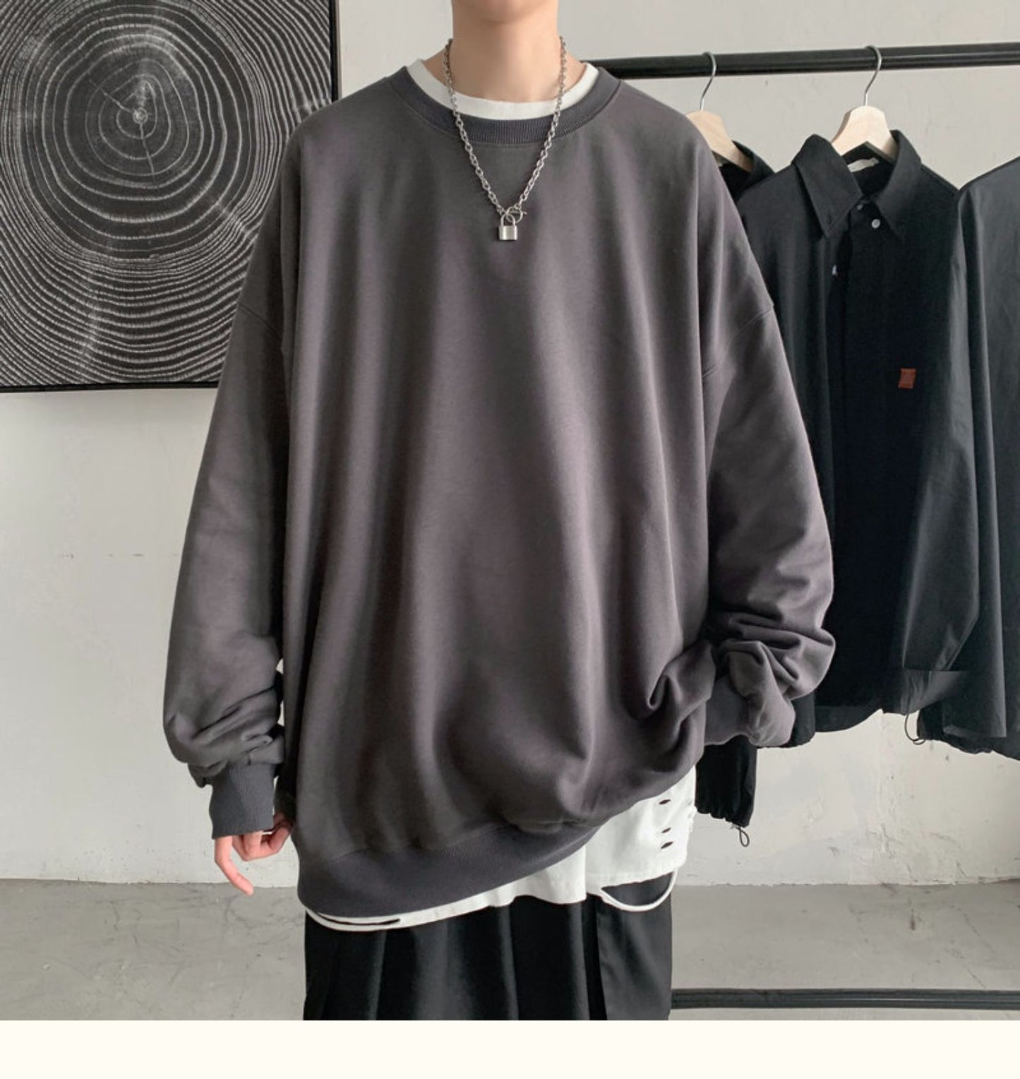 Oversized Long Sleeve Pullover