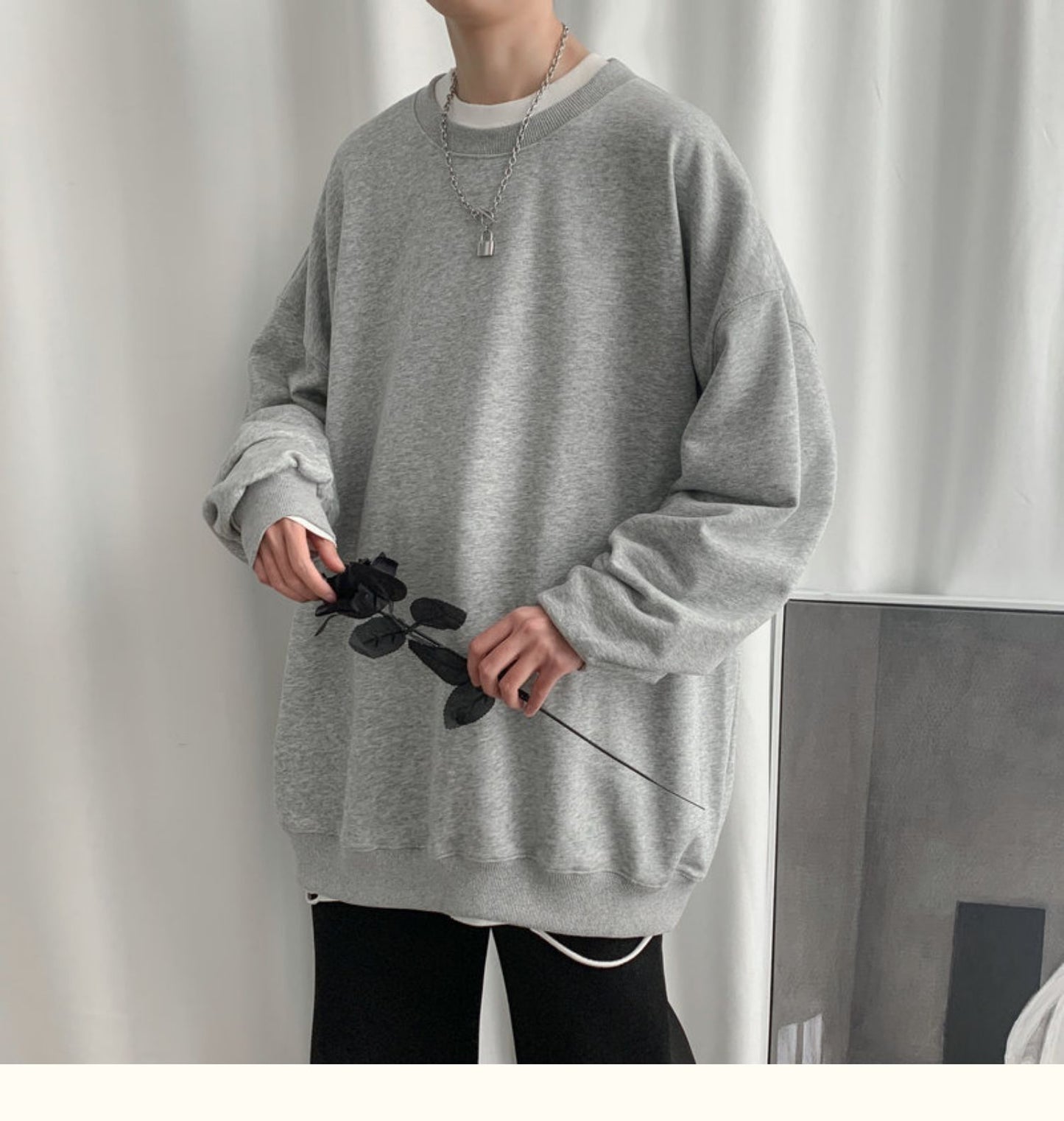 Oversized Long Sleeve Pullover