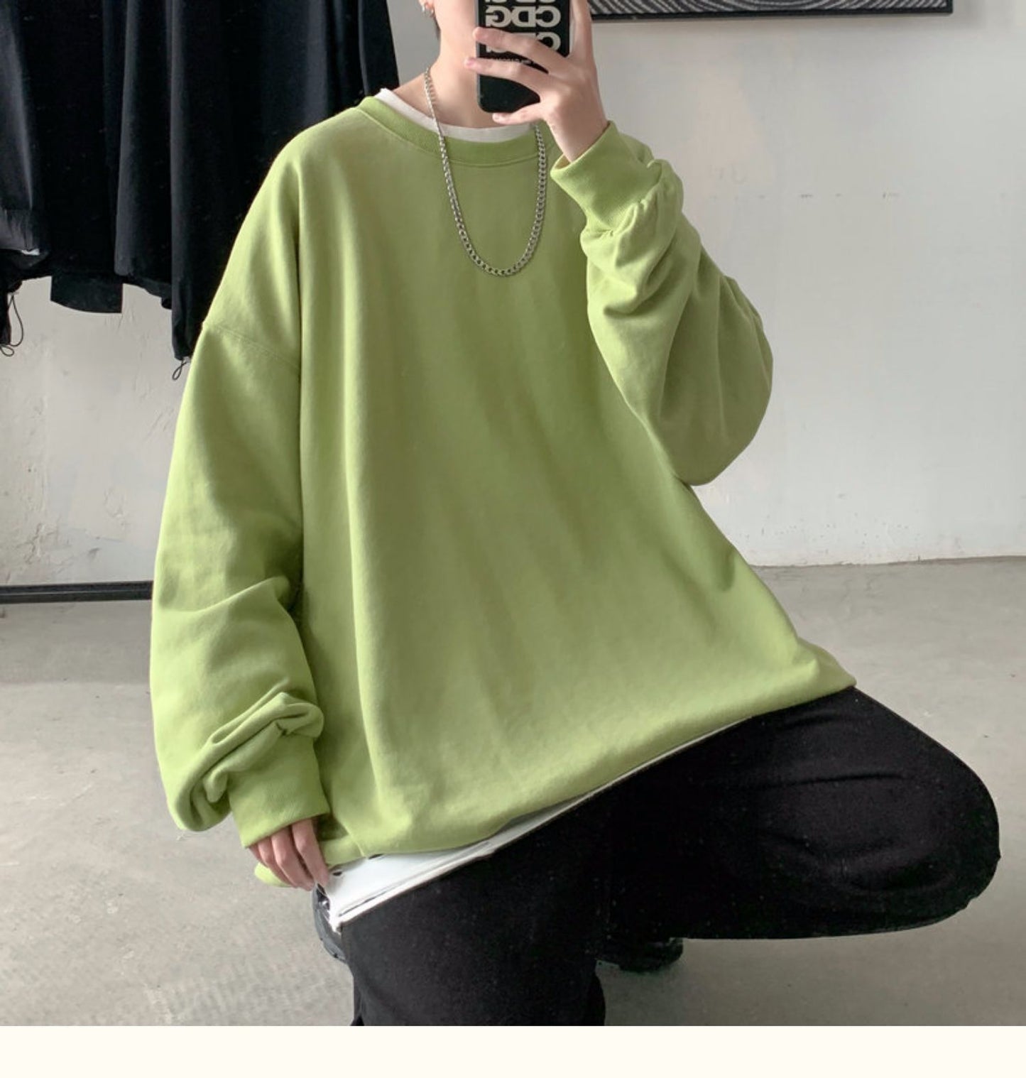 Oversized Long Sleeve Pullover