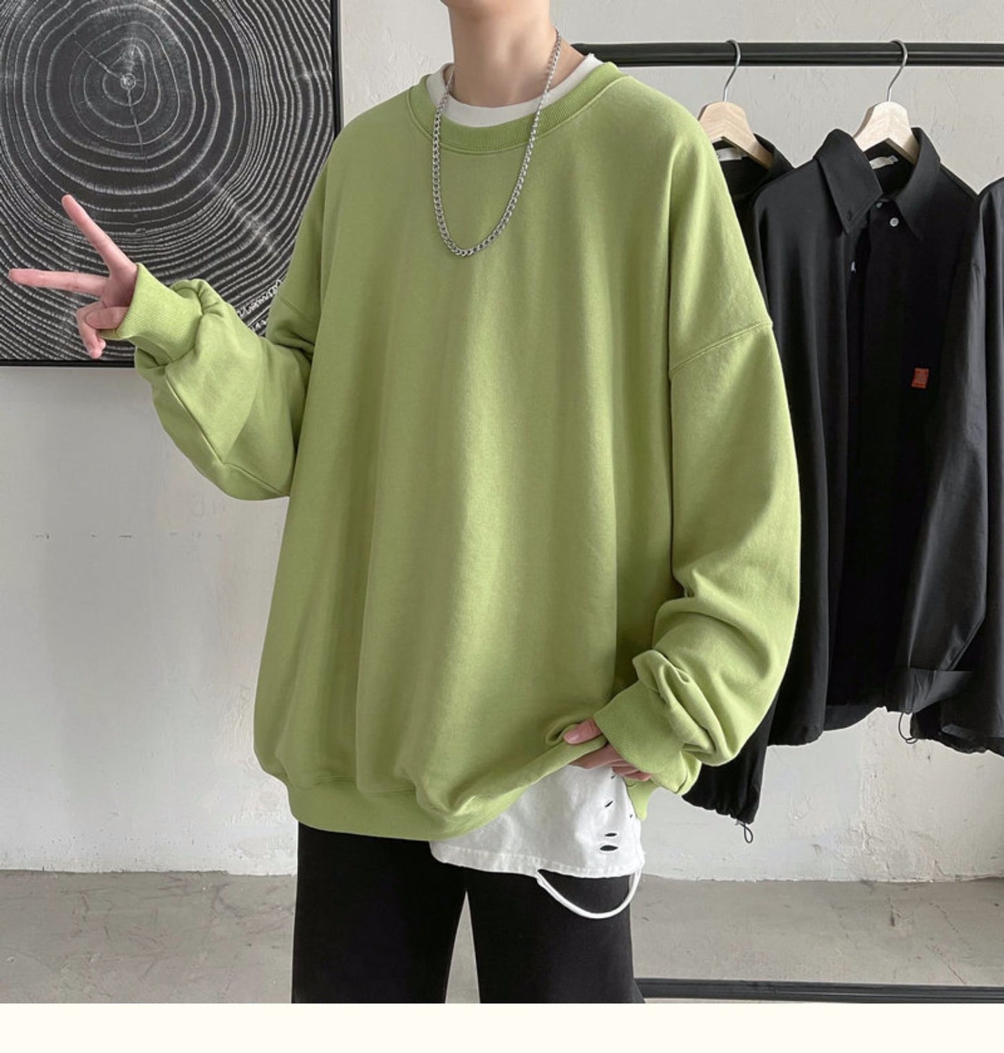 Oversized Long Sleeve Pullover