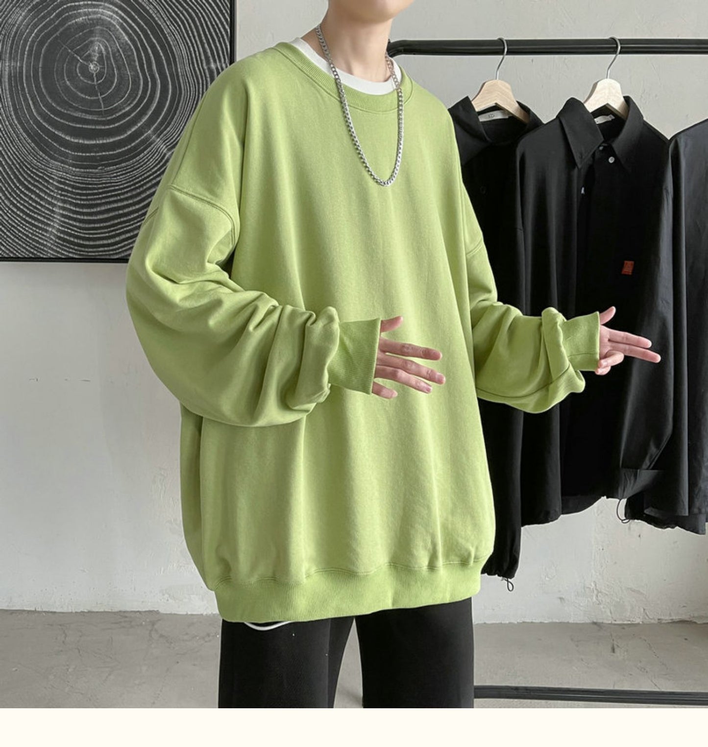 Oversized Long Sleeve Pullover