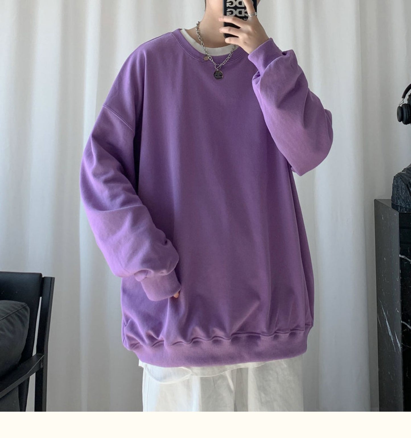 Oversized Long Sleeve Pullover