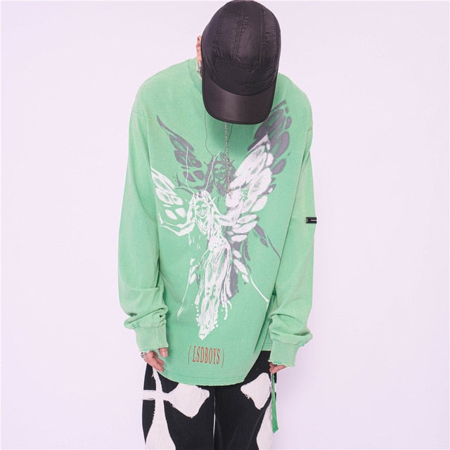 LSDBOYZ ANGEL LONG SLEEVE SHIRT