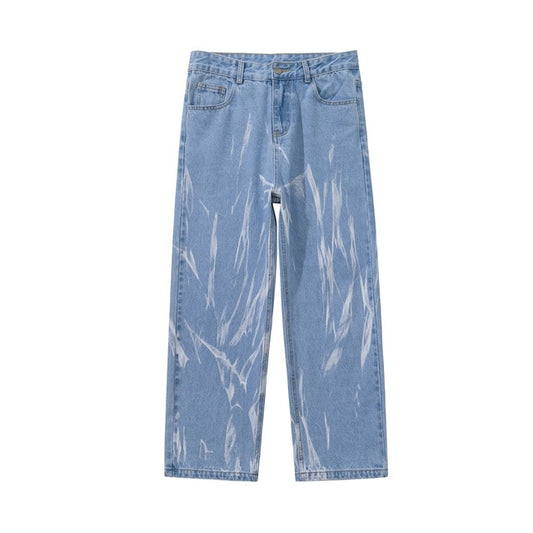 WAVY LOOSE DENIM PANTS