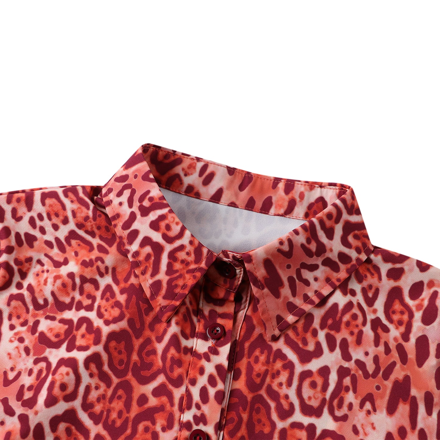 Leopard Print Button Up