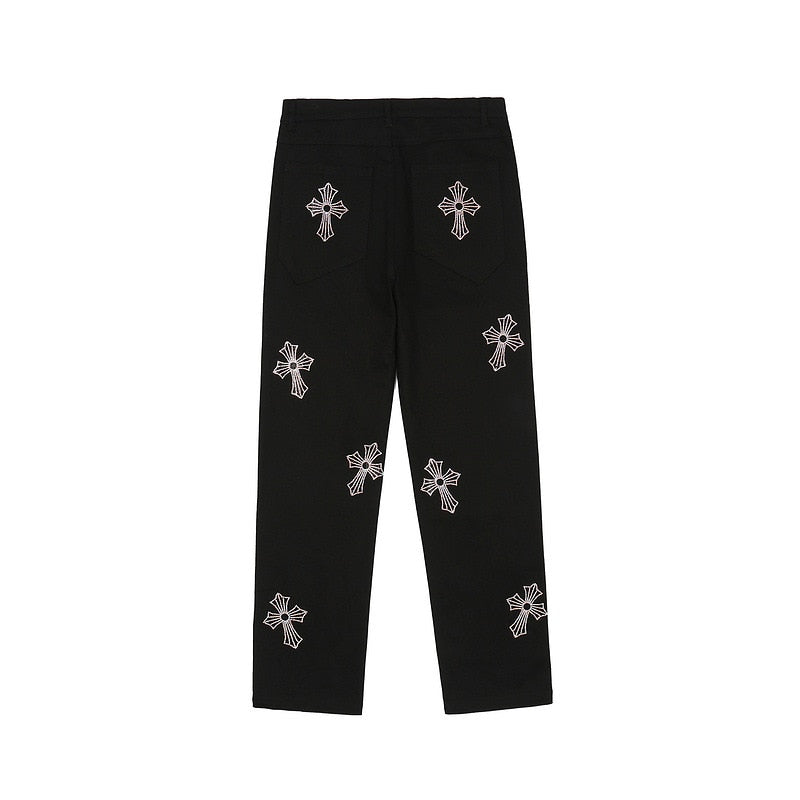 Crosses Black Denim Pants