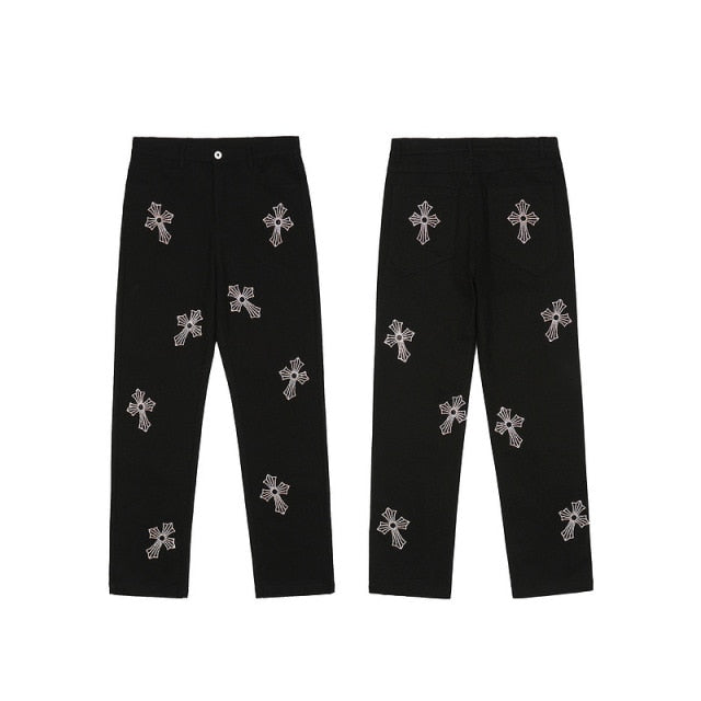 Crosses Black Denim Pants