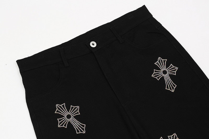 Crosses Black Denim Pants