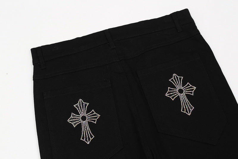 Crosses Black Denim Pants