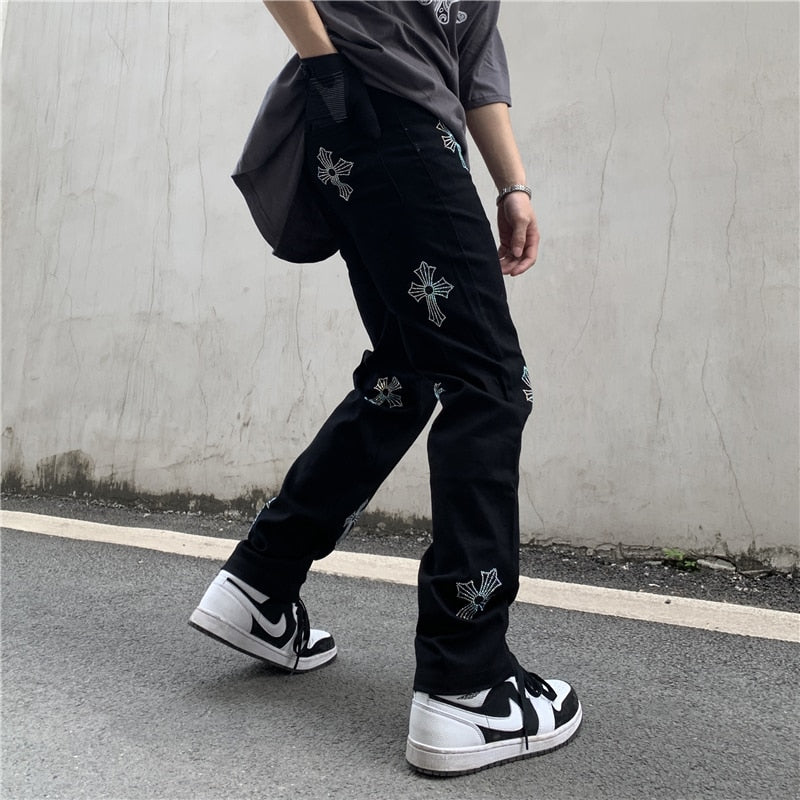 Crosses Black Denim Pants