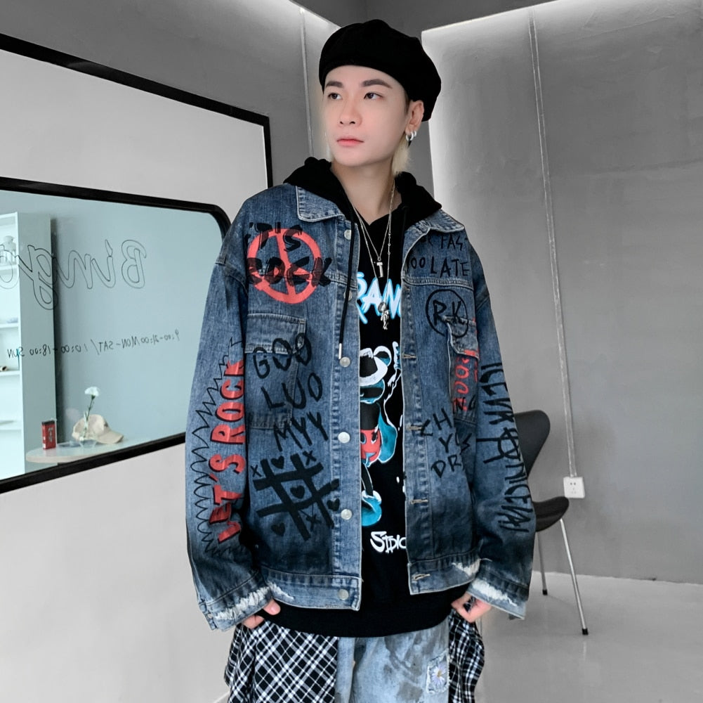 LET'S ROCK TEDDY BEAR DENIM JACKET