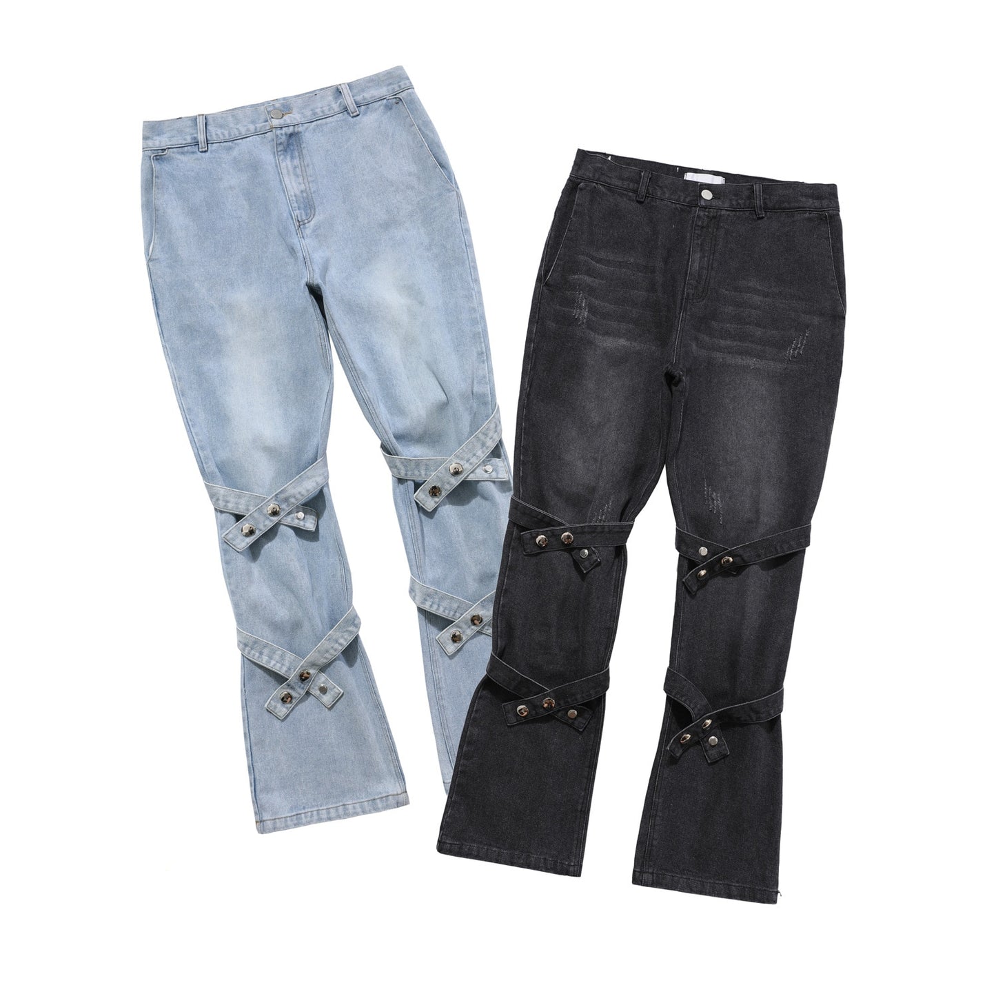 Criss Cross Denim Pants