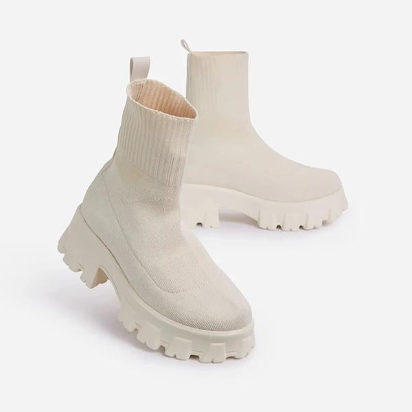 WOMEN'S SLIP-ON KNIT BOOTS