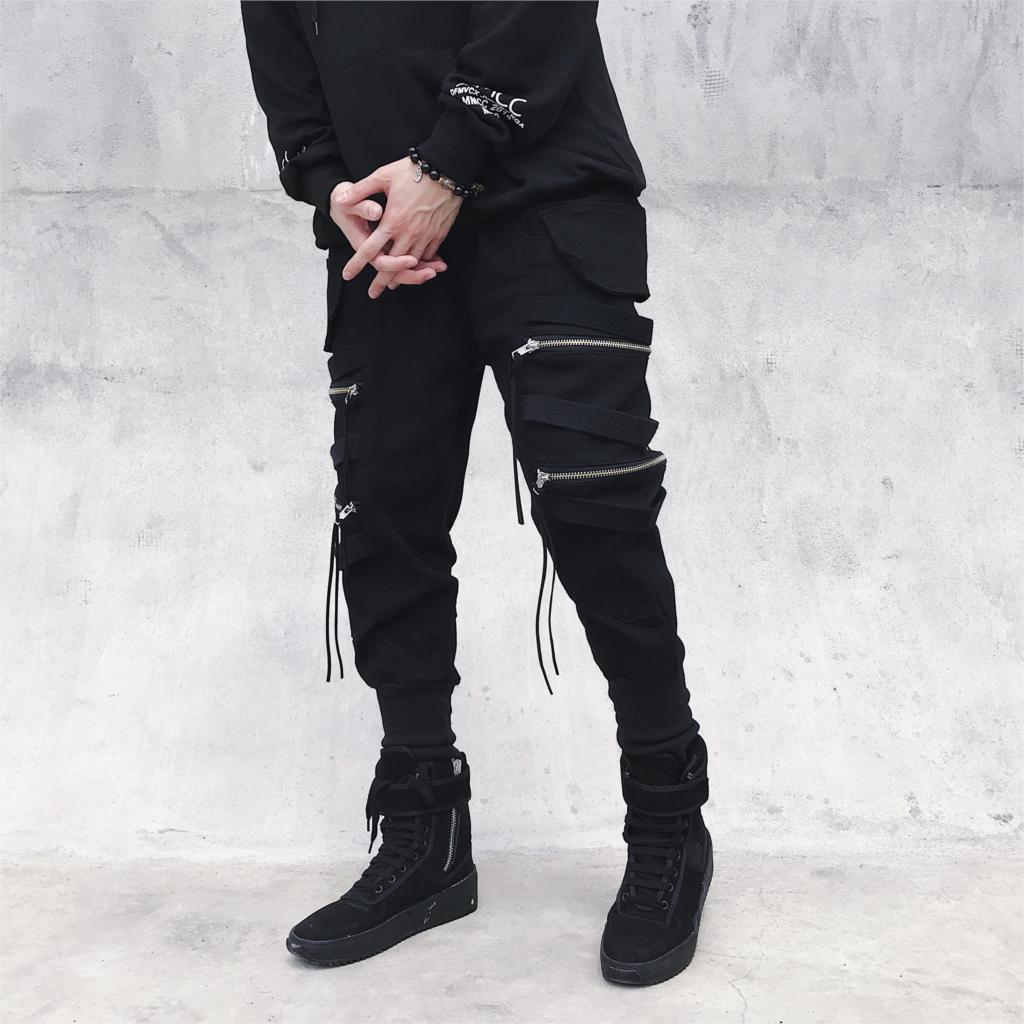 MEN HAREM ZIPPER JOGGERS - dacultureclothing