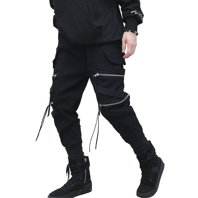 MEN HAREM ZIPPER JOGGERS - dacultureclothing