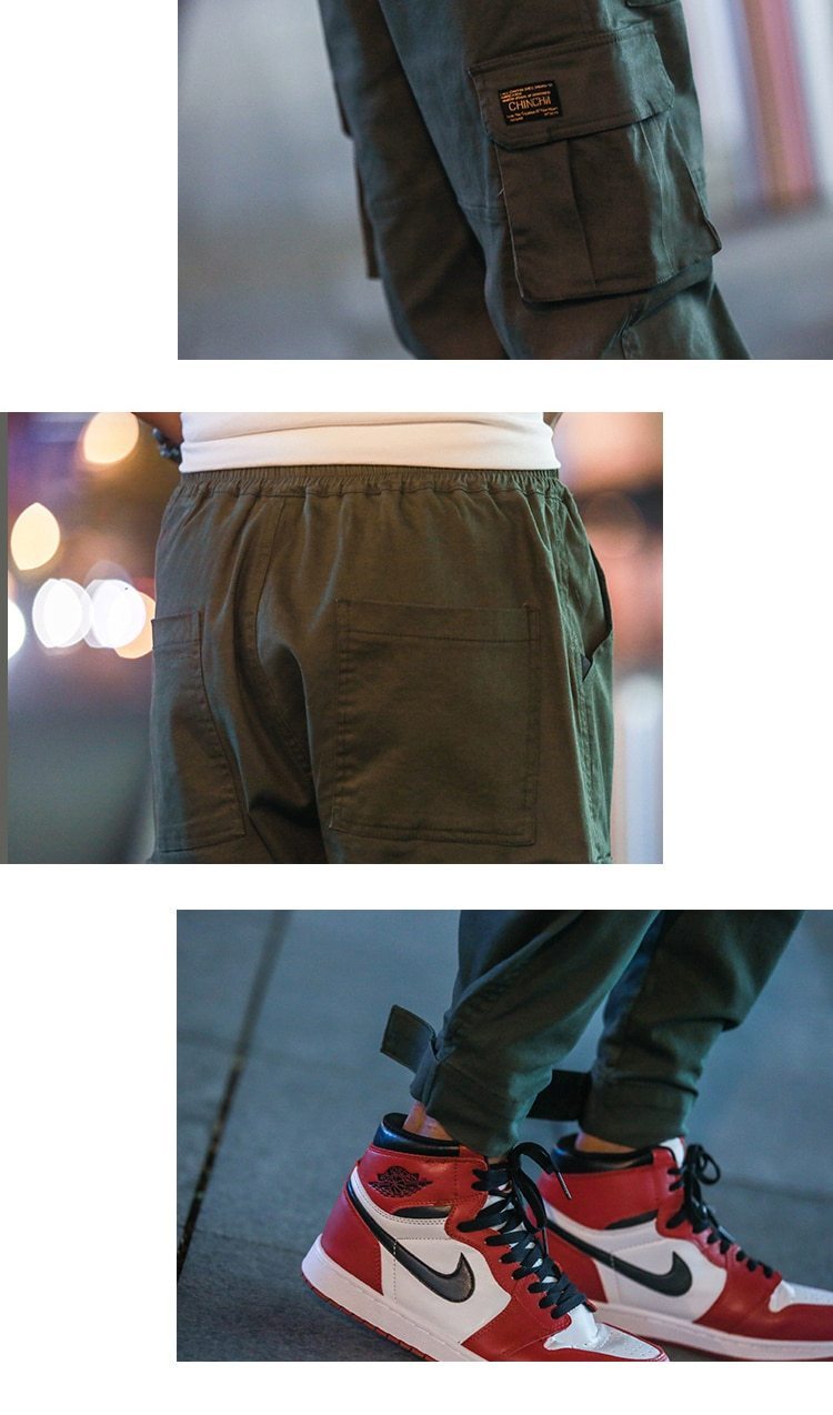 SIMPLE LOOSE CARGO PANTS - dacultureclothing